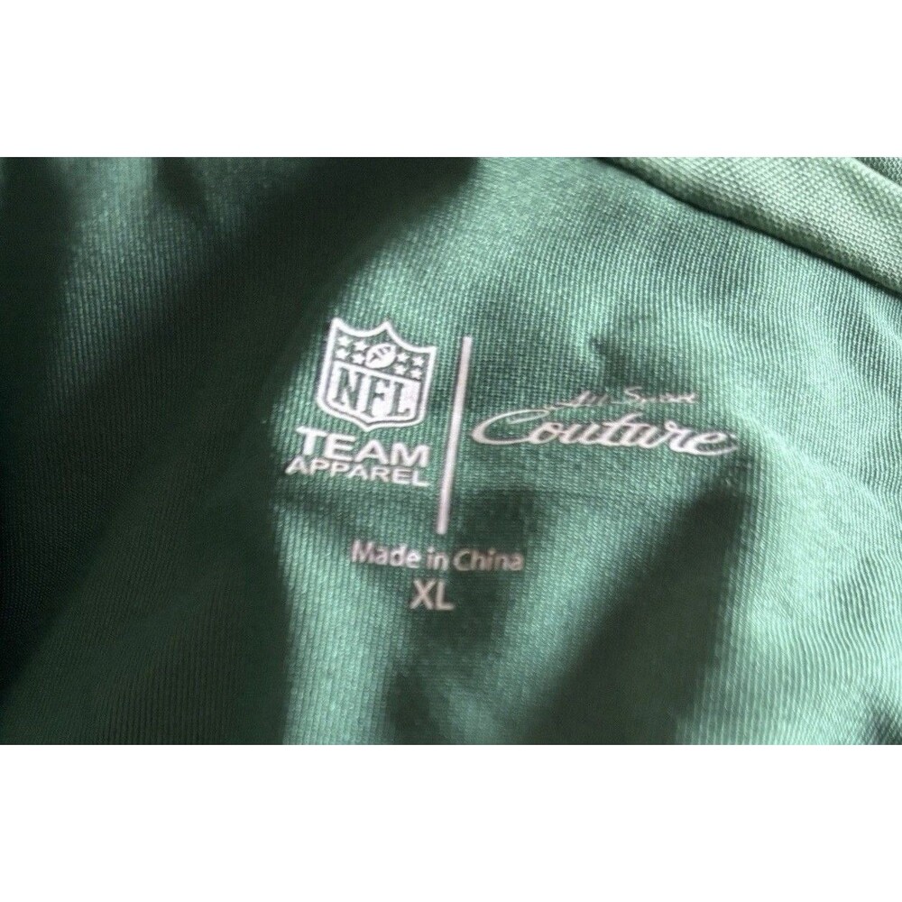New York Jets All Sport Couture NFL Long Sleeve Green Shirt Women's XL NWT - Picture 6 of 8